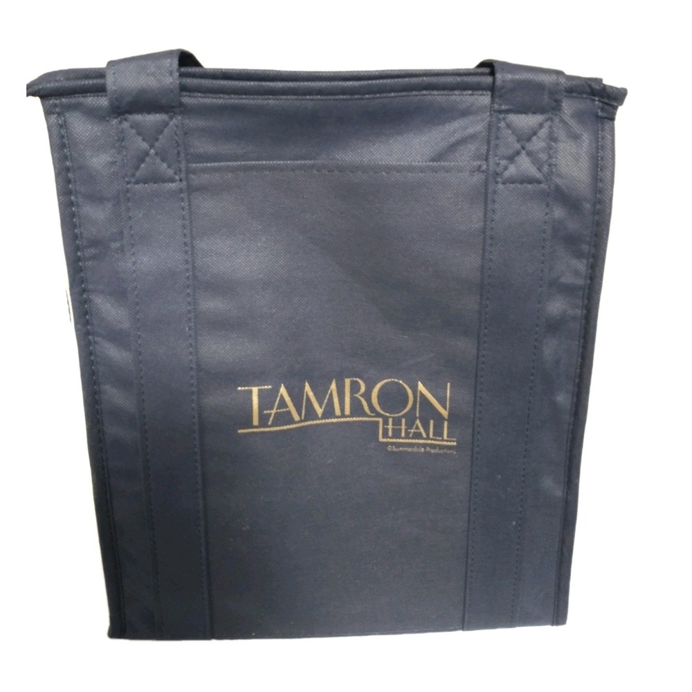 Tamron Hall Show Promotional Insulated Reusable Tote Bag Grocery Shopping Blue
